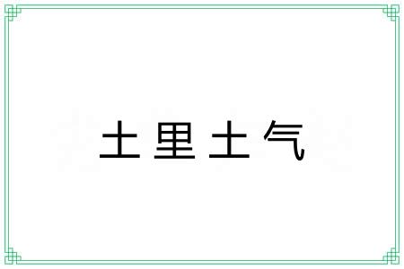 土里土气
